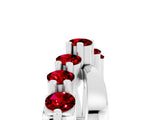 White gold Round Ruby Prong-Set Crossover Band_11