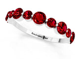 White gold Round Ruby Scalloped Prong Set Eternity Band_19