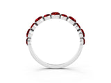 White gold Round Ruby Scalloped Prong Set Eternity Band_21