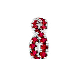 White gold Round Ruby Twisted Eternity Band with Pavé and Shared Prong Setting_23