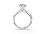 White gold Round Solitaire Beaded Band Six-Prong Setting_20