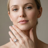 White gold Round Solitaire Bypass Diamond Engagement Ring with Channel-Set Band and Four-Prong Setting_65