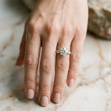 White gold Round Solitaire Cathedral Diamond Engagement Ring with Channel-Set Band and Four-Prong Setting_33