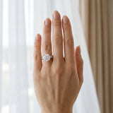 White gold Round Solitaire Channel-Set Diamond Engagement Ring with Four-Prong Setting_12