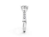 White gold Round Solitaire Channel-Set Diamond Engagement Ring with Four-Prong Setting_52