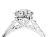 White gold Round Solitaire Channel-Set Diamond Engagement Ring with Four-Prong Setting_54