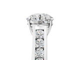 White gold Round Solitaire Channel-Set Diamond Engagement Ring with Four-Prong Setting_55