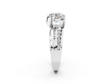 White gold Round Solitaire Channel-Set Split Shank Ring with Tension Prong Setting_38