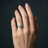 White gold Round Solitaire Diamond Ring with 4-Prong Setting on a Classic Band_12