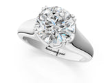 White gold Round Solitaire Diamond Ring with Six-Prong Cathedral Setting_52