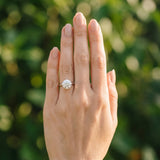 White gold Round Solitaire Diamond Ring with Six-Prong Setting on a Classic Band_12