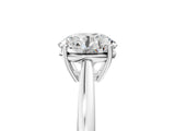 White gold Round Solitaire Diamond Ring with Split Shank and Four-Prong Setting_37