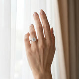 White gold Round Solitaire Diamond Ring with a Classic Band and Four-Prong Setting_12