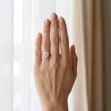 White gold Round Solitaire Engagement Ring with Four-Prong Setting and Classic Band_12