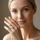 White gold Round Solitaire Engagement Ring with Four-Prong Setting and Classic Band_13