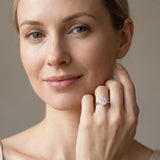 White gold Round Solitaire Engagement Ring with Six-Prong Setting and Classic Band_13