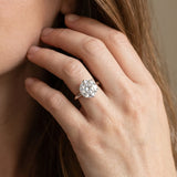 White gold Round Solitaire Engagement Ring with Six-Prong Setting and Classic Band_14