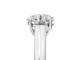 White gold Round Solitaire Engagement Ring with Tapered Band and Four-Prong Setting_26