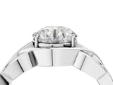 White gold Round Solitaire Intertwined Band Prong Setting Ring_18