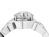 White gold Round Solitaire Intertwined Band Prong Setting Ring_30