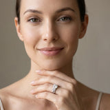 White gold Round Solitaire Leaf-Inspired Engagement Ring with Prong Setting_22