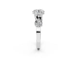White gold Round Solitaire Milgrain Leaf Band with Prong Setting_13