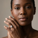 White gold Round Solitaire Split Shank Halo Prong Ring_28