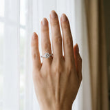 White gold Round Solitaire Split Shank Pave Diamond Engagement Ring with Four-Prong Setting_24