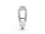 White gold Round Solitaire Split Shank Pave Diamond Ring_76