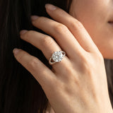 White gold Round Solitaire Split Shank Prong Set Ring_8