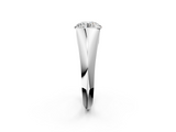 Platinum 3.00 Carat F VVS2 Round Solitaire Tension Set Diamond Ring