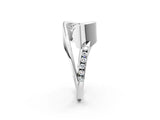 White gold Round Solitaire Tension-Set Diamond Split Shank Ring_13