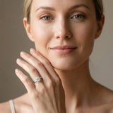 Platinum 1.81 Carat D VVS2 Round Solitaire Twist Band Engagement Ring with Four-Prong Setting