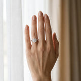 White gold Round Solitaire Twist Band Six-Prong Setting_12