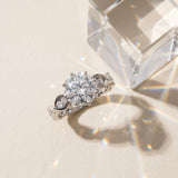 White gold Round Solitaire Twist Band with Leaf Prong Setting_15