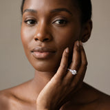 White gold Round Solitaire Twisted Band Pavé Diamond Ring_109