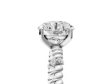 White gold Round Solitaire Twisted Band Prong Set Engagement Ring_123