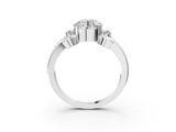 White gold Round Solitaire Twisted Band Scroll Prong Ring_6