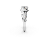 White gold Round Solitaire Twisted Band with Prong Setting_65