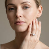 White gold Round Solitaire Twisted Band with Six-Prong Setting_26