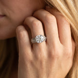 White gold Round Solitaire Twisted Band with Six-Prong Setting_27