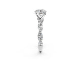 White gold Round Solitaire Twisted Pave Band with Four-Prong Setting_25