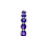 White gold Round Tanzanite Bezel Set Eternity Band_11