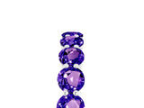 White gold Round Tanzanite Eternity Band with U-Prong Setting_35