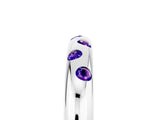 White gold Round Tanzanite Flush-Set Comfort Fit Band_11
