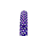 White gold Round Tanzanite Pavé Eternity Band with Shared Prong Setting_11