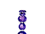 White gold Round Tanzanite Scalloped Prong Set Eternity Band_23