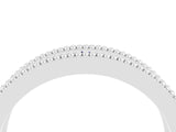 White gold Round Tanzanite Twist Milgrain Band with Bezel Setting_4