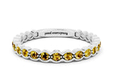White gold Round Yellow Sapphire Bezel Set Eternity Band_18