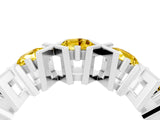 White gold Round Yellow Sapphire Channel Set Band with X-Prong Detail_10